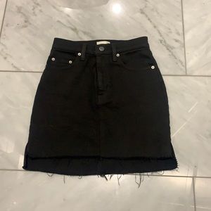 Black Denim Skirt